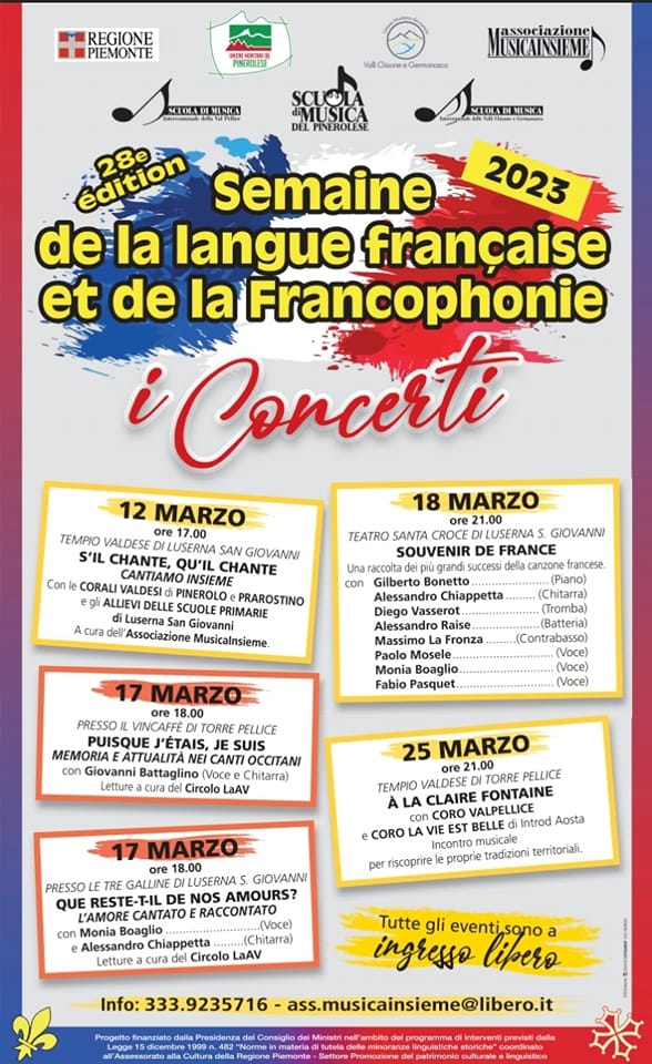 semaine de la langue francaise e de la francophonie associazione musicainsieme